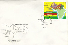 Cabo Verde 1982 Praia Permanent Interstate Committee For Drought Control In The Sahel Map Cartography FDC Cover - Cap Vert