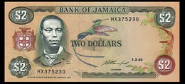 # # # Banknote Aus Jamaika (Jamaica) 2 Dollars 1993 UNC # # # - Jamaique