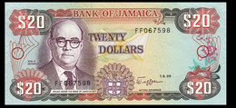 # # # Banknote Aus Jamaika (Jamaica) 20 Dollars 1989 UNC- # # # - Jamaica