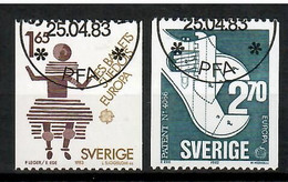 Schweden   1983 Mi.Nr. 1237 / 1238 , EUROPA CEPT Große Werke Des Menschlichen Geistes - Gestempelt / Fine Used /o) - 1983