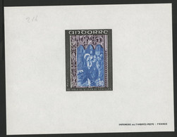 ANDORRE N° 216 EPREUVE DE LUXE 90 Ct RETABLE.  TB - Unused Stamps
