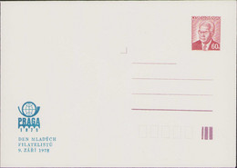 1978 Prague Praga Czech Republic Envelope Czechoslovakia P54 - Buste