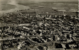 WESEL Am Rhein, Luftbild Ansicht (1950s) AK (2) - Wesel