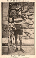 Eugène LE GOFF * Coureur Cycliste Français Né à Motreff * Cyclisme Vélo Tour De France 1933 * Cycle Chimère - Cycling