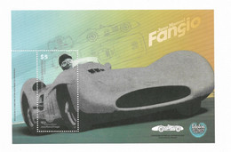 ARGENTINA 2008 SPORTS IDOLS JUAN MANUEL FANGIO MOTORING SOUVENIR SHEET MINT NH - Unused Stamps