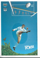 ARGENTINA 2008 SPORTS IDOLS HUGO PORTA, RUGBY, SOUVENIR SHEET MINT NH - Ungebraucht