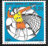SPM  N° 643 Volley - Ball Variété Couleur Orange Décalée    Neuf  * * TB = MNH VF Voir Scans  - Unused Stamps
