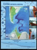 ARGENTINA, 2018, MNH, CONTINENTAL SHELF, SHIPS,  MAPS, CRUSTACEANS, S/SHEET - Andere