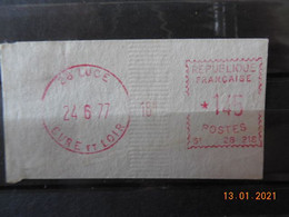 Vignette D'affranchissement Du Bureau De Luce 1977 - 1969 Montgeron – Carta Bianca – Frama/Satas