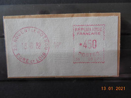 Vignette D'affranchissement Du Bureau De Nogent Le Rotrou 1982 - 1969 Montgeron – Papier Blanc – Frama/Satas