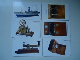 GREECE USED CARDS SET 6 TELEPHONES MUSEUM OTE - Telefone