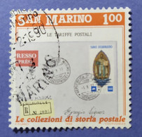 1989 - REPUBBLICA SAN MARINO -  INVITO ALLA FILATELIA   -   VALORE  LIRE  100 - USATO - Used Stamps
