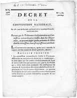 Décrets De La Convention Nationale Du 28e . Jour De Pluviôse L'an 2 De La République Françoise, Une & Indivisible - Décrets & Lois