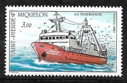 SPM  N° 482  Bateau Chalutier " La Normandie"   Neuf *  * TB  = MNH VF  Voir Scans      - Unused Stamps