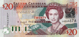 CARAÏBES ORIENTALES - ANTIGUA  2003  20 Dollar - P.44a Neuf -UNC - Oostelijke Caraïben