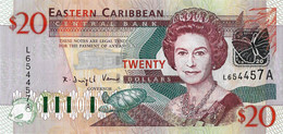 CARAÏBES ORIENTALES - ANTIGUA  2003  20 Dollar - P.44a Neuf -UNC - East Carribeans