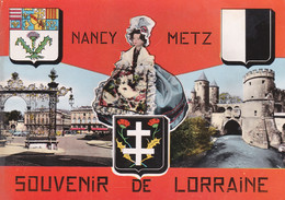 NANCY -METZ SOUVENIR DE LORRAINE  COULEUR REF 69301 - Lorraine