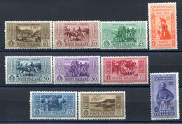 Z2087 ITALIA OCCUPAZIONI EGEO SIMI 1932 Cinquantenario Garibaldino, Serie Ordinaria Completa, MH, Cat. Sassone 2020 € 24 - Egée (Simi)