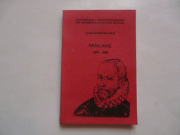 LYCEE AMBROISE PARE - ANNUAIRE 1977-1978 - Telephone Directories