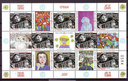 Serbia  2020  Joy Of Europa Mini Sheet 8 Stamps + 7 Labels MNH - Servië