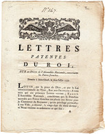 Lettres Patentes Du Roi - Sur Un Décret De L'Assemblée Nationale , Concernans Les Foires Franches - - Décrets & Lois