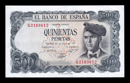 España 500 Pesetas Verdaguer 1971 Pick 153 Capicua Radar Serie G SC- AUNC - 500 Peseten