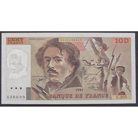 100 Francs Delacroix 1991, G.205, TTB - 100 F 1978-1995 ''Delacroix''