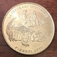 26 PIERRELATTE FERME AUX CROCODILES MDP 2001 MEDAILLE SOUVENIR MONNAIE DE PARIS JETON TOURISTIQUE MEDALS COINS TOKENS - 2001