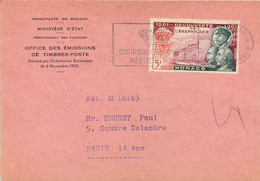 CP De L'Office Des Emissions De TP De La Principauté De Monaco 1954 - Storia Postale