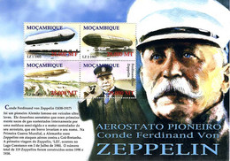 Mozambique 2002 Zeppelin LZ-1, LZ-2, LZ-10 Schwaben - Altri (Aria)