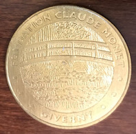 27 GIVERNY CLAUDE MONET MDP 2019 MEDAILLE SOUVENIR MONNAIE DE PARIS JETON TOURISTIQUE MEDALS COINS TOKENS - 2019