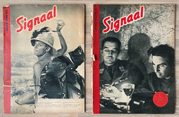 2X SIGNAAL H Nr 17 - 1941 & H Nr 2 - 1942 - Incompleet! - Nederlands