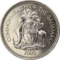 Monnaie, Bahamas, Elizabeth II, 25 Cents, 2005, SPL, Copper-nickel, KM:63.2 - Bahama's