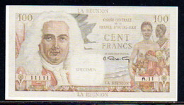 515-Billet De Fantaisie Réunion 100fr A11 Specimen - Specimen