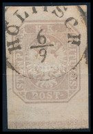 O 1863 Hírlapbélyeg Szürkésbarna, Alsó ívszéllel / Newspaper Stamp Greyish Brown, With Bottom Margin "HOLITSCH" Certific - Altri & Non Classificati