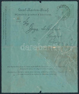 1890 3kr Díjjegyes Zárt Levelezőlap (120.000) / 3kr PS-cover Card "SARAJEVO" (javított / Repaired) - Altri & Non Classificati