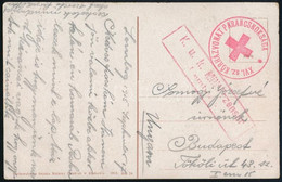 1915 Levelezőlap "K.u.K. MILITARZENSUR / LEMBERG", "XVI. Sz. KÓRHÁZVONAT PARANCSNOKSÁGA" - Other & Unclassified