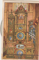 CARTE POSTALE ASTRONOMIQUE HORLOGE ASTRONOMIQUE DE LA CATHEDRALE DE STRASBOURG . AVEC MOLETTES POUR AUTOMATES . . - Astronomie