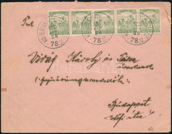 1922 Levél 5x50f Bérmentesítéssel, "KIS-TERENNE - KIS-UJSZÁLLÁS" 78. Sz. Vasúti Mozgóposta Bélyegzéssel - Other & Unclassified