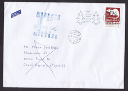 Netherlands: Cover To Czech Republic, 2020, 1 Stamp, Year Of Rat, Returned, Retour, Small Priority Label (minor Creases) - Briefe U. Dokumente