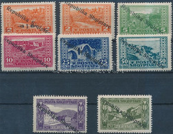 ** 1925 Forgalmi Felülnyomott Sor Mi 118-125 /foghiba/perforation Faults/ - Other & Unclassified