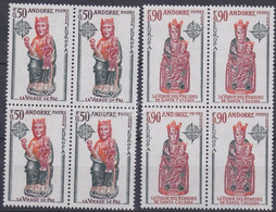 ** 1974 Europa CEPT Szobrok Négyestömb Mi 258-259 - Andere & Zonder Classificatie