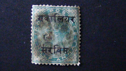 India - Gwalior - 1895 - Mi:IN-GW D1, Sn:IN-GW O1, Yt:IN-GW S1 O - Look Scan - Gwalior