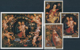 ** 1986 Karácsony, Rubens Sor + Blokk, Christmas, Rubens Set + Block Mi 1125-1127 + Mi 173 - Other & Unclassified