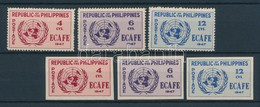 ** 1947 ECAFE Fogazott és Vágott Sor Mi 476-478 - Altri & Non Classificati