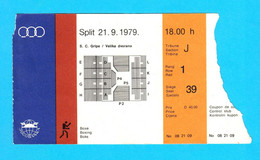 MEDITERRANEAN GAMES 1979 - BOXING - Old Ticket * Jeux Mediterraneens Boxe Boxeo Boxen Pugilato Giochi Del Mediterraneo - Andere & Zonder Classificatie