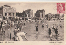 LE CROISIC. - La Plage De Port-Lin. Nombreux Baigneurs. Beau Cliché - Le Croisic