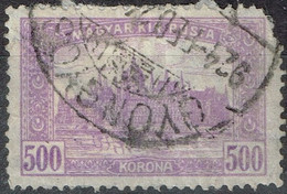 Hongrie - 1923 - Y&T N° 335, Oblitéré Gyöngyös - Marcofilie