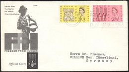 1963 Az éhség Ellen Mi 354x-355x FDC - Other & Unclassified