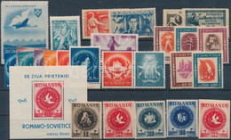 ** 1945-1946 24 Klf Bélyeg, Közte 5 Klf Sor + 2 Blokk - Andere & Zonder Classificatie